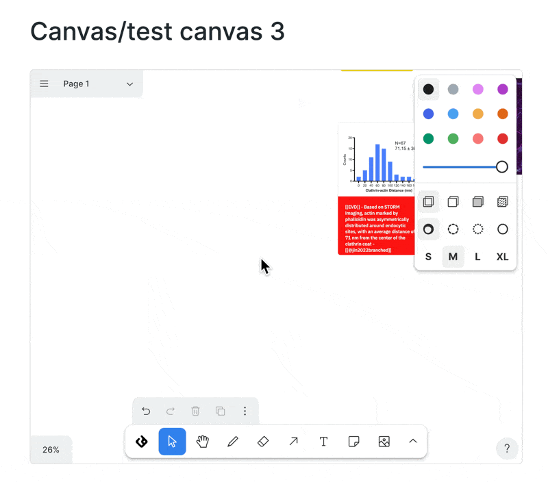 Adding text boxes and shapes to the canvas